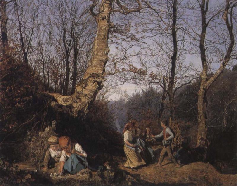 Ferdinand Georg Waldmuller Early Spring in the Vienna Woods Germany oil painting art